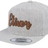 Sale Kiddo Cap Kids Oliver Engraved Patch Heather Snapback - Grey