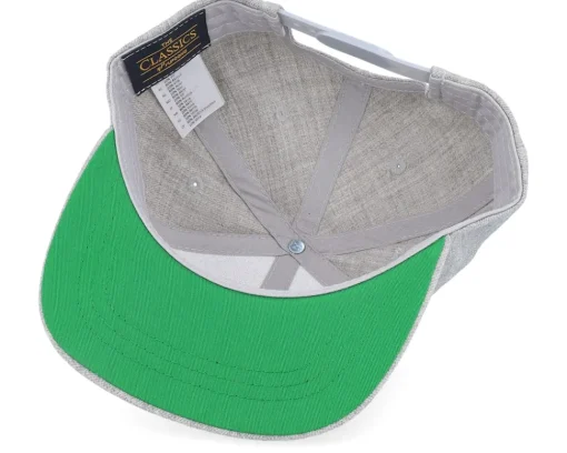 Sale Kiddo Cap Kids Oliver Engraved Patch Heather Snapback - Grey