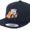 Online Kiddo Cap Kids Orange Tractor Black Snapback -