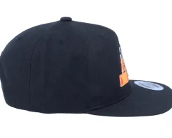 Online Kiddo Cap Kids Orange Tractor Black Snapback -