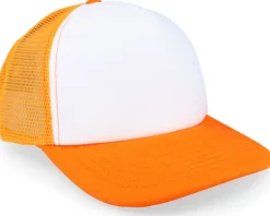 Clearance Beechfield Kids Orange/White Vintage Foam Trucker - Orange, White