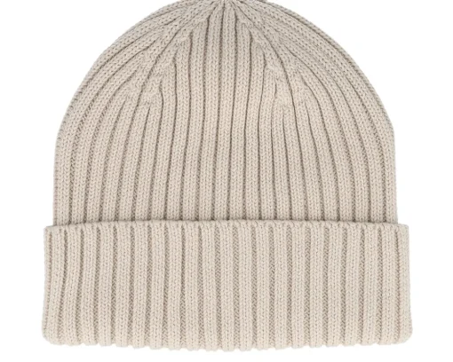 Blank Beanies-Beechfield Kids Organic Cotton Almond Cuff - Beige