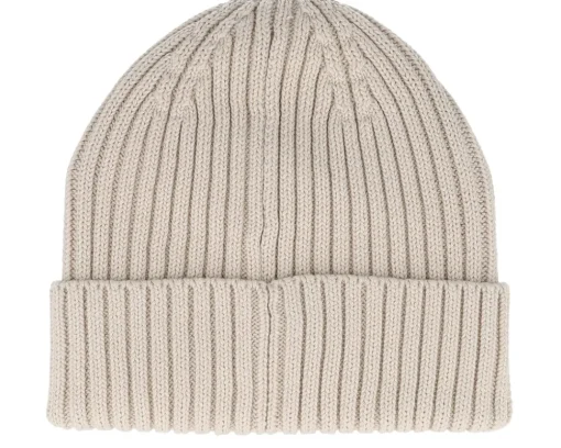 Blank Beanies-Beechfield Kids Organic Cotton Almond Cuff - Beige