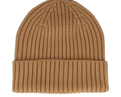 Blank Beanies-Beechfield Kids Organic Cotton Almond Cuff - Beige