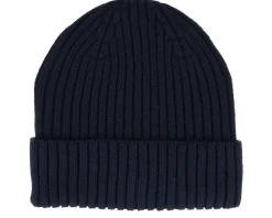 Cuff Beanies-Beechfield Kids Organic Cotton Oxford Navy Cuff - Blue