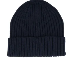 Cuff Beanies-Beechfield Kids Organic Cotton Oxford Navy Cuff - Blue