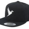 Kids-Kiddo Cap Kids Origami Paper Bird Black Snapback -