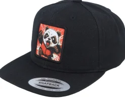 Snapback | Kids-Kiddo Cap Kids Panda Action Patch Black Snapback -