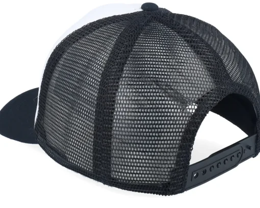 Kids-Kiddo Cap Kids Panda Bear Black/White Vintage Foam Trucker -