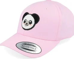 Adjustable | Kids-Kiddo Cap Kids Panda Chenille Patch Pink Adjustable -