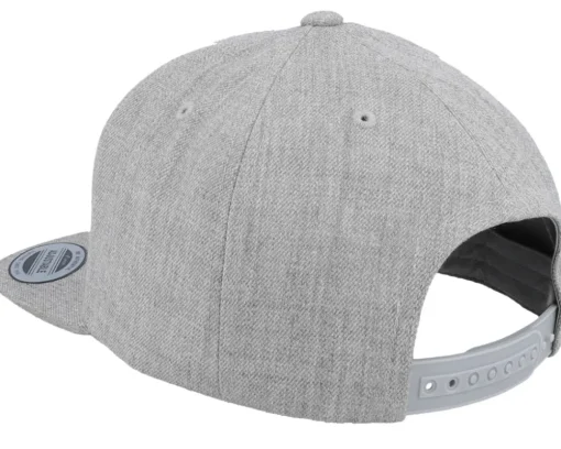 Snapback | Kids-Kiddo Cap Kids Panda Chenille Patch Heather Grey Snapback -
