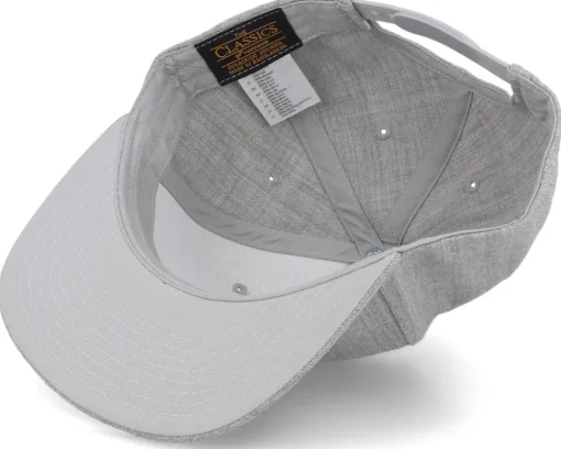Snapback | Kids-Kiddo Cap Kids Panda Chenille Patch Heather Grey Snapback -
