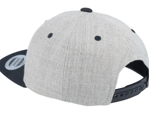 Best Kiddo Cap Kids Panda Heather Grey/Black Snapback -