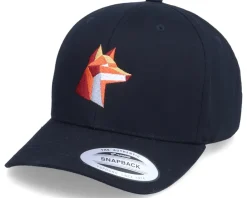 Kids-Kiddo Cap Kids Paper Fox Black Adjustable -