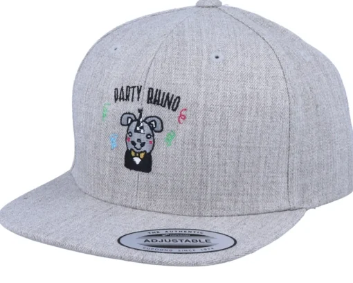 Fashion Kiddo Cap Kids Party Rhino Heather Grey Snapback -