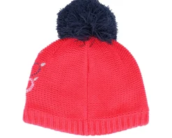 Kids-Jack Wolfskin Kids Paw Knit Cap Pink Dahlia Pom -
