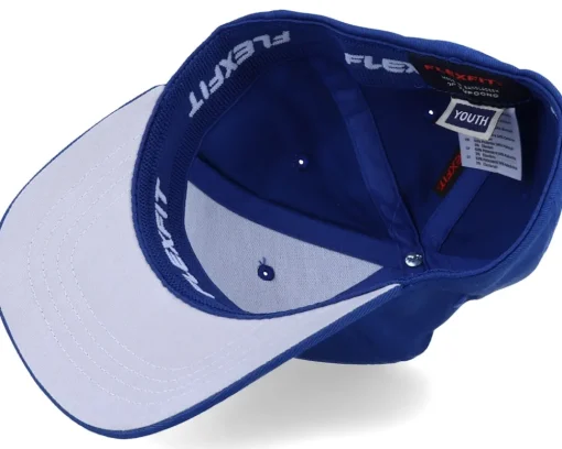 Best Kiddo Cap Kids Peeping Dino T-rex Royal Blue Flexfit -