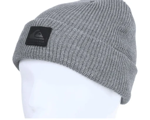 Cuff Beanies-Quiksilver Kids Performer 2 Medium Grey Wash Cuff -