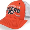 Kids-Outerstuff Kids Philadelphia Flyers Lockup Meshback Burnt /White Trucker - Orange