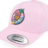 Kids-Kiddo Cap Kids Pineapple Surfer Summer Pink Adjustable -
