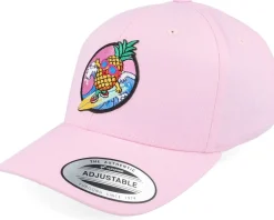 Kids-Kiddo Cap Kids Pineapple Surfer Summer Pink Adjustable -