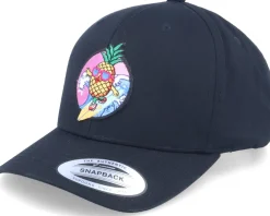 Outlet Kiddo Cap Kids Pineapple Surfer Summer Black Adjustable -