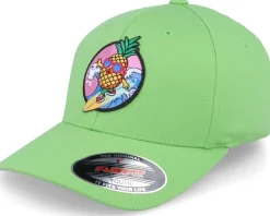 Hot Kiddo Cap Kids Pineapple Surfer Summer Green Flexfit -