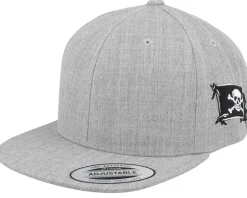 Kids-Iconic Kids Pirate Flag Side Heather Grey Snapback -