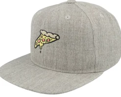 Best TMNT Kids Pizza Slice Heather Grey Snapback -