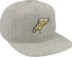 Best TMNT Kids Pizza Slice Heather Grey Snapback -