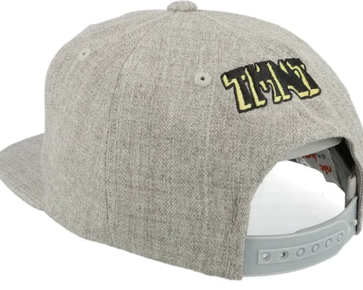 Best TMNT Kids Pizza Slice Heather Grey Snapback -
