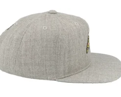 Best TMNT Kids Pizza Slice Heather Grey Snapback -