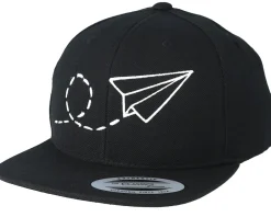 Snapback-Kiddo Cap Kids Plane Black/White Kids Snapback -