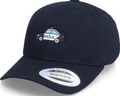 Sale Kiddo Cap Kids Police Car Black Adjustable -