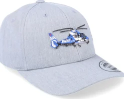 Kids-Kiddo Cap Kids Police Helicopter Heather Grey Adjustable -