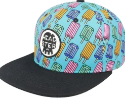 Kids-Headster Kids Pop Neon Snapback - Blue
