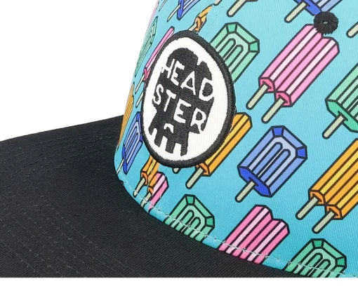 Kids-Headster Kids Pop Neon Snapback - Blue