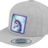 Kids-Unicorns Kids Purple Unicorn Heather Snapback - Grey