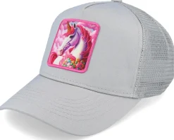 Kids-Unicorns Kids Purple Unicorn Heather Snapback - Grey