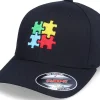 Flexfit-Kiddo Cap Kids Puzzle Pieces Black Flexfit -