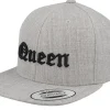 Snapback | Kids-Kiddo Cap Kids Queen Old English 3d Heather Snapback - Grey