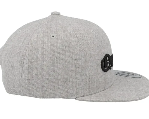 Snapback | Kids-Kiddo Cap Kids Queen Old English 3d Heather Snapback - Grey