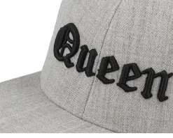 Snapback | Kids-Kiddo Cap Kids Queen Old English 3d Heather Snapback - Grey