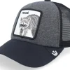 Outlet Goorin Bros. Kids Racacoonie Charcoal/Navy A-Frame Trucker -