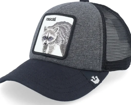 Outlet Goorin Bros. Kids Racacoonie Charcoal/Navy A-Frame Trucker -