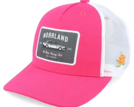 Kids-SQRTN Kids Racing Cap Hot Pink/White A-Frame Trucker -