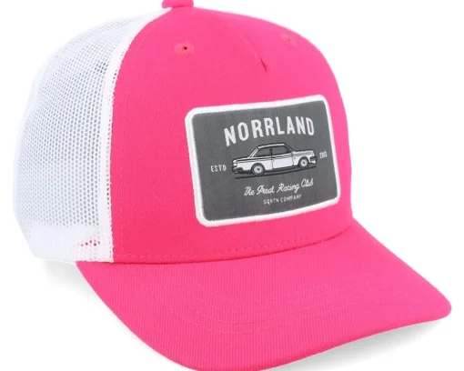 Kids-SQRTN Kids Racing Cap Hot Pink/White A-Frame Trucker -