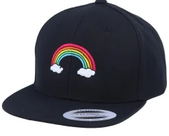 Kids-Kiddo Cap Kids Rainbow Black snapback -