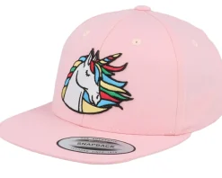 Kids-Unicorns Kids Rainbow Unicorn Patch Pink Snapback -
