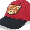 Kids-Kiddo Cap Kids Red Panda Chenille Patch Red/Black Adjustable -